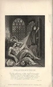 Portada interior de Frankenstein 1831 por Theodor von Holst - Sui Generis Madrid